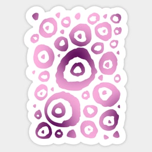 Purple Circle Pattern Sticker